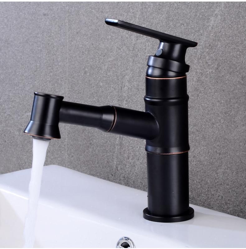 Langfoss Pull-Out Single-Hole Bathroom Faucet
