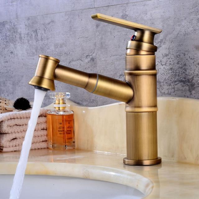 Langfoss Pull-Out Single-Hole Bathroom Faucet