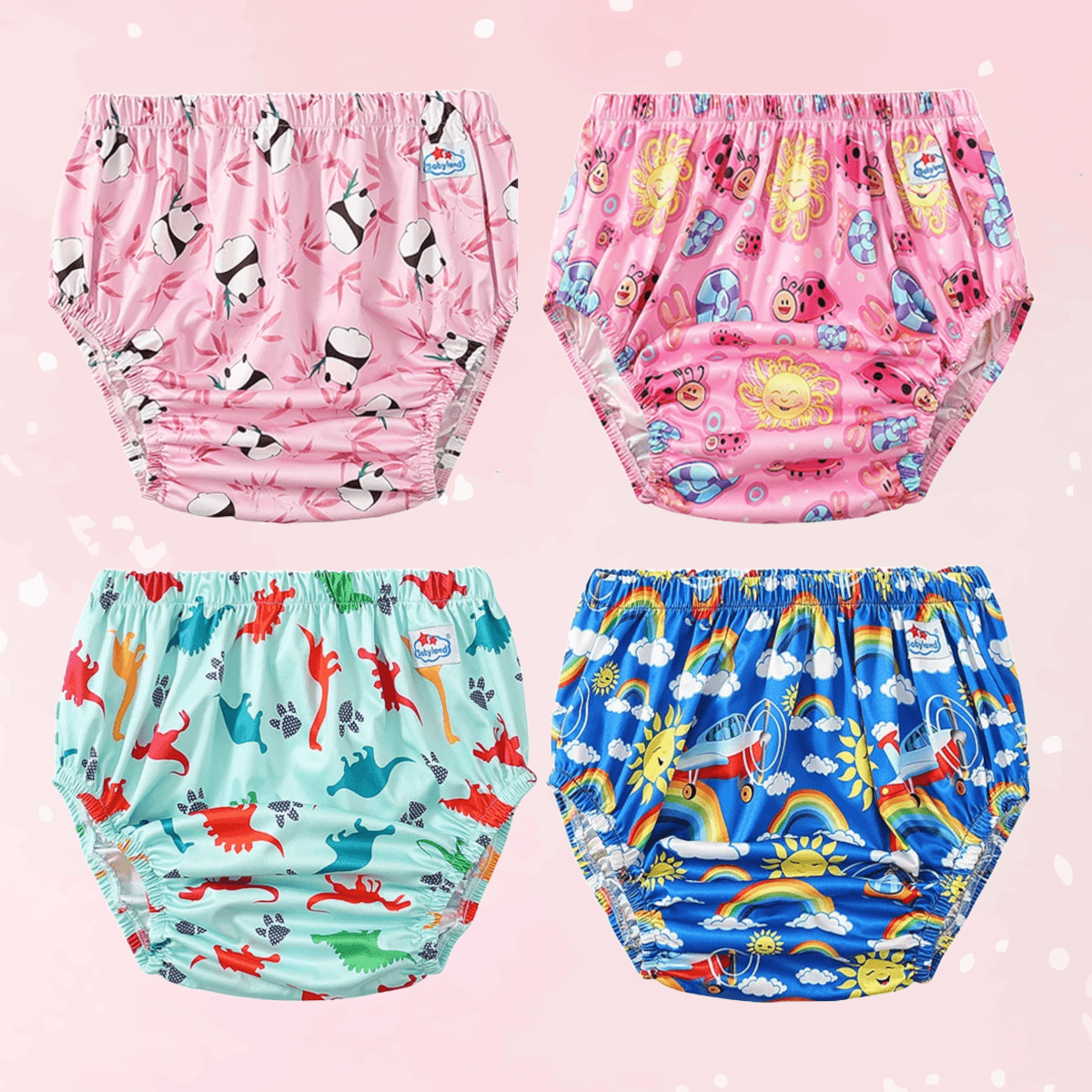 4pcs Cute ABDL Adult Training Diaper