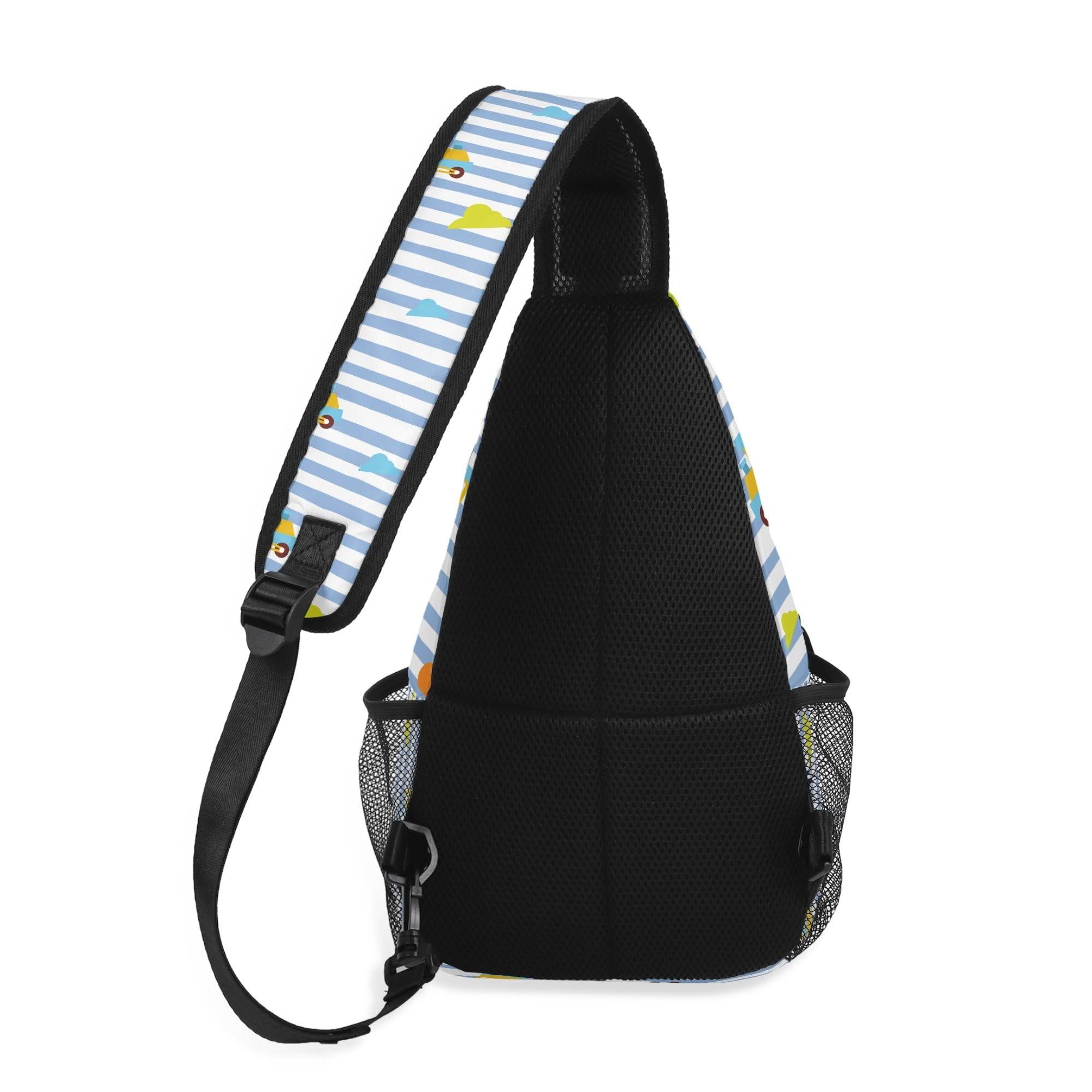 Choo-Choo Stripes Unisex Crossbody Bag