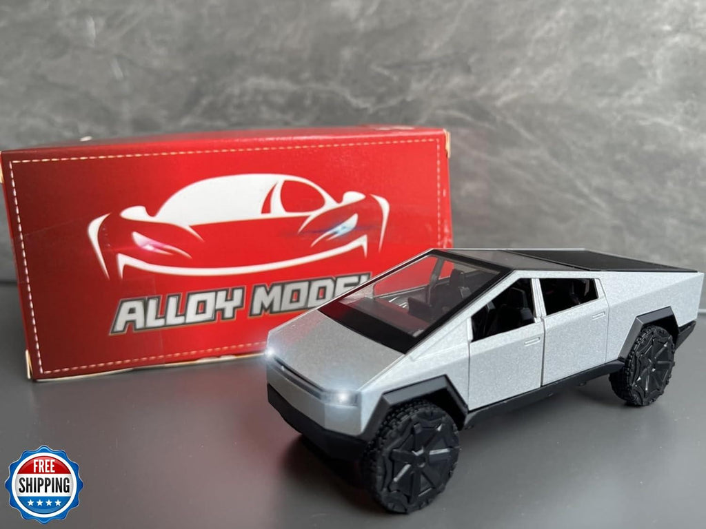 1/36 Scale Pickup Truck Toy Car with Lights for Boys and Girls