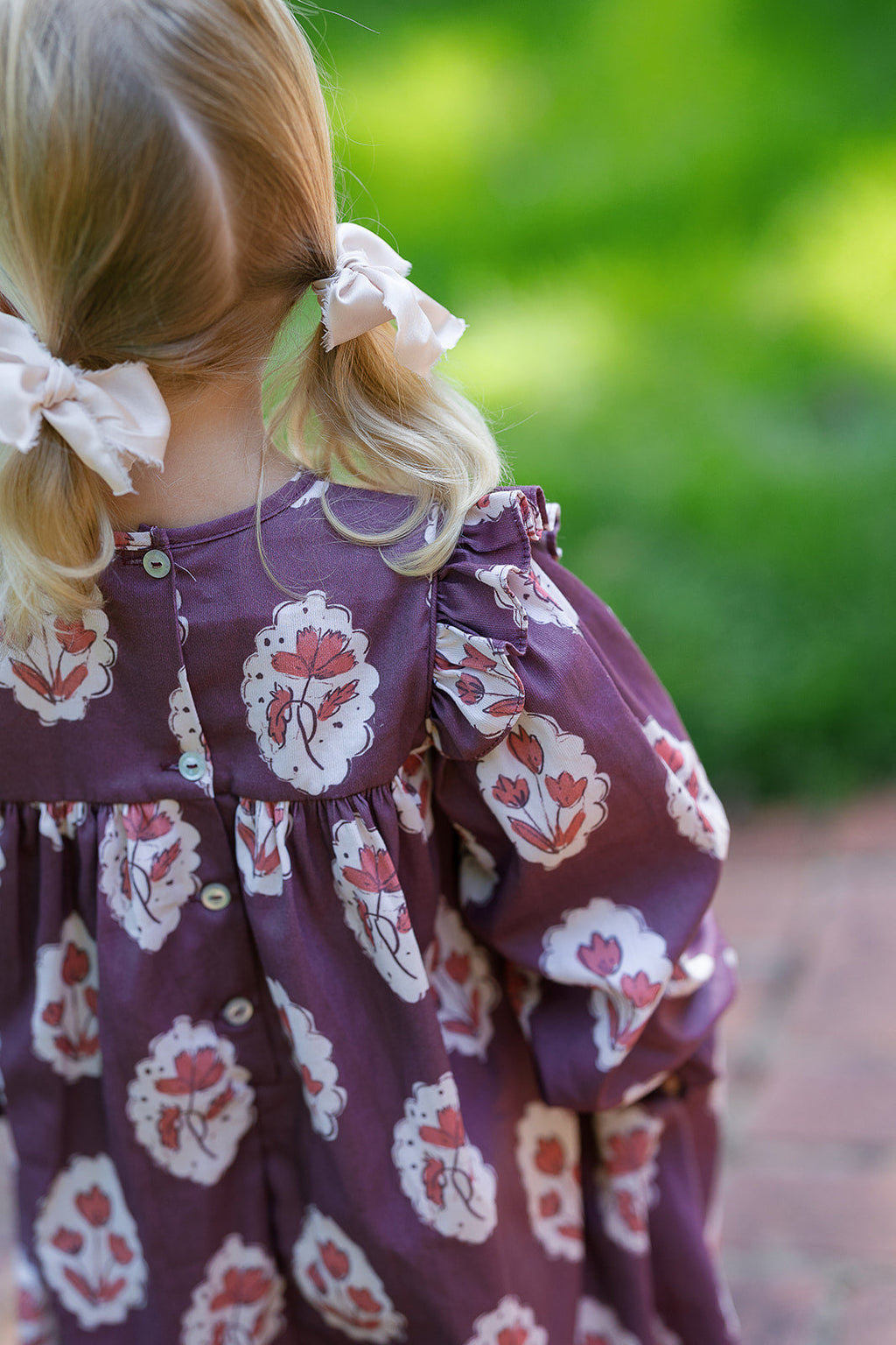 Britta Dress in Intaglio Maroon